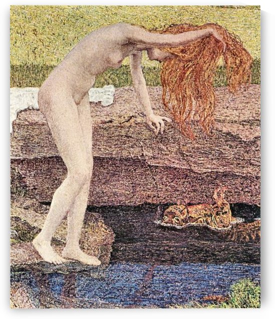 The vanity detail by Giovanni Segantini