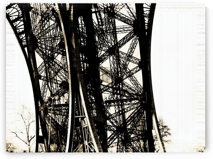 Vintage Eiffel Tower I by Deb Oppermann