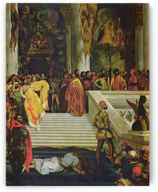 Hinrichtung des Dogen by Eugene Delacroix