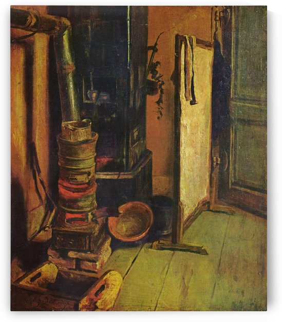 Eine Ecke des Ateliers by Eugene Delacroix