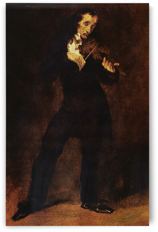 Portrat Paganinis by Eugene Delacroix