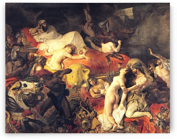 La Mort de Sardanapale by Eugene Delacroix