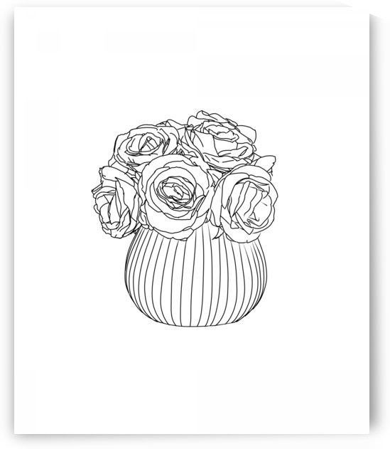 Line Drawing by Ornella Art