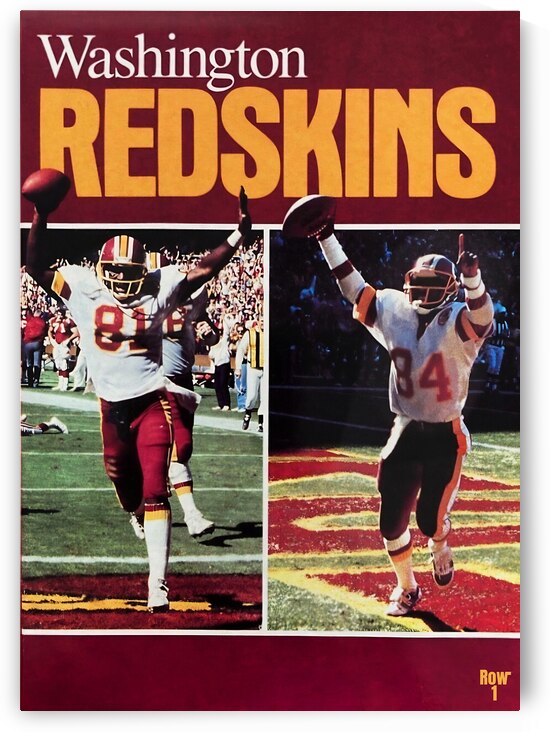 1987 washington redskins football art remix by Row One Brand