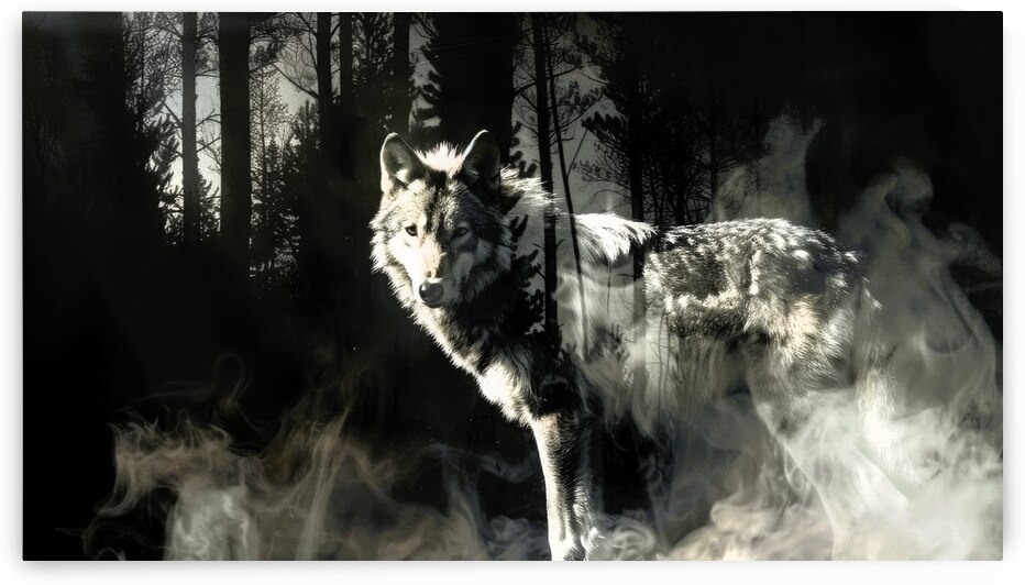 Wolf Spirit Animal  by SykArt Designs