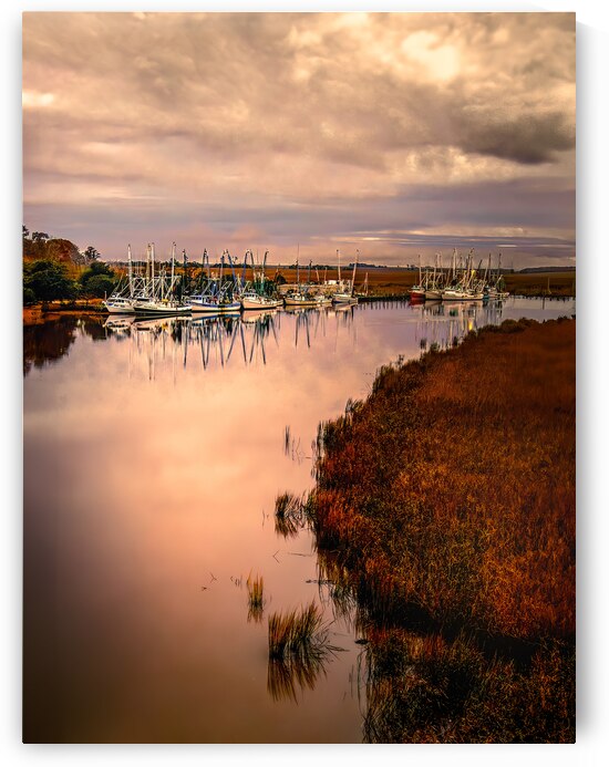 Shrimpers Parked for the Night by Norma Brandsberg Photography