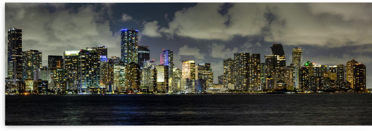 20x60 Miami Skyline by Gary M Slane