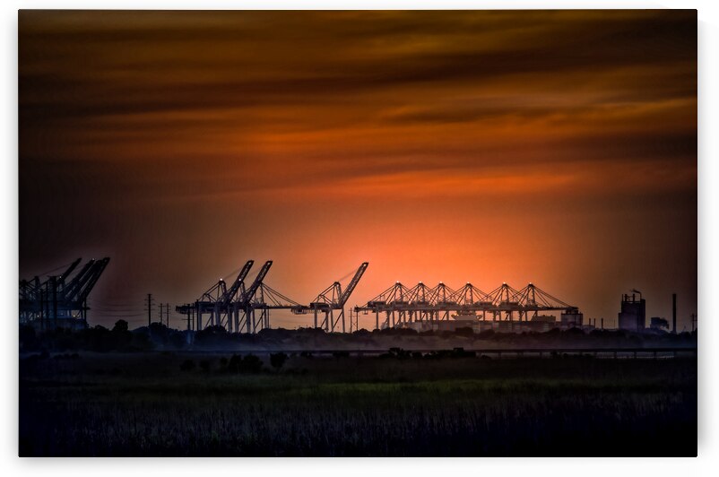 Savannah Shipyard at Sunset by Norma Brandsberg Photography