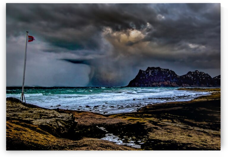 Lofoten Islands Gale Force Winds by Norma Brandsberg Photography