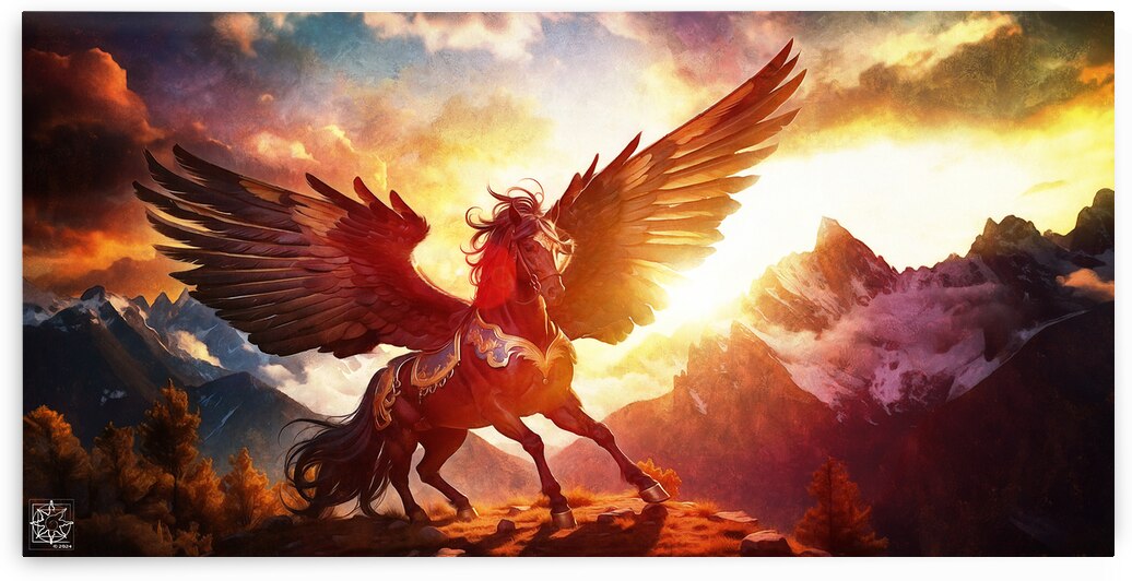 Winged Mountain by ChrisHarrisArt