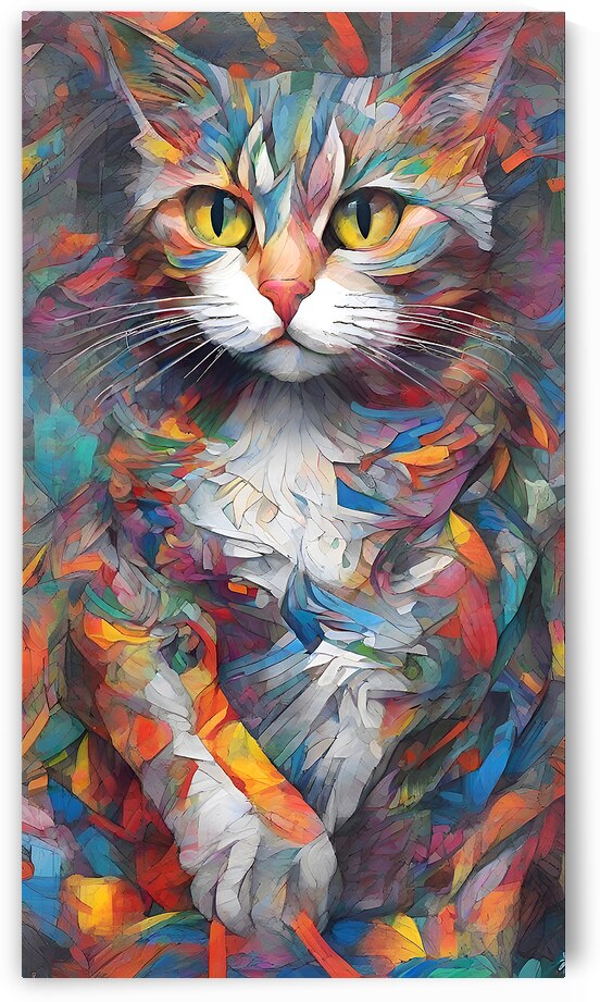 cat abstract by Irfan chishty