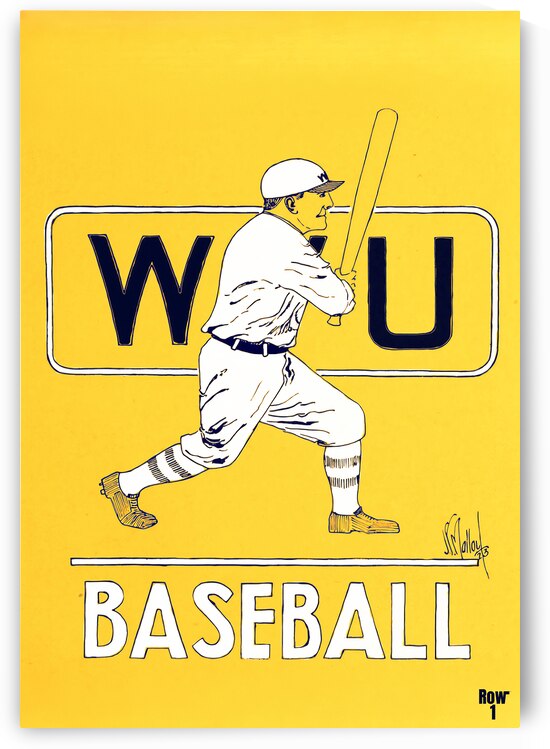 Early 1900s West Virginia Baseball Art by JF Malloy by Row One Brand