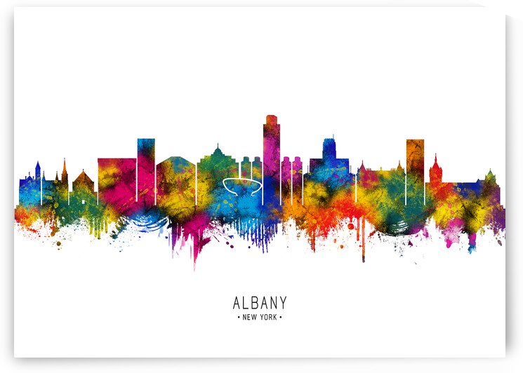 Albany New York Skyline by Towseef Dar