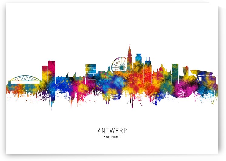 Antwerp Belgium Skyline by Towseef Dar