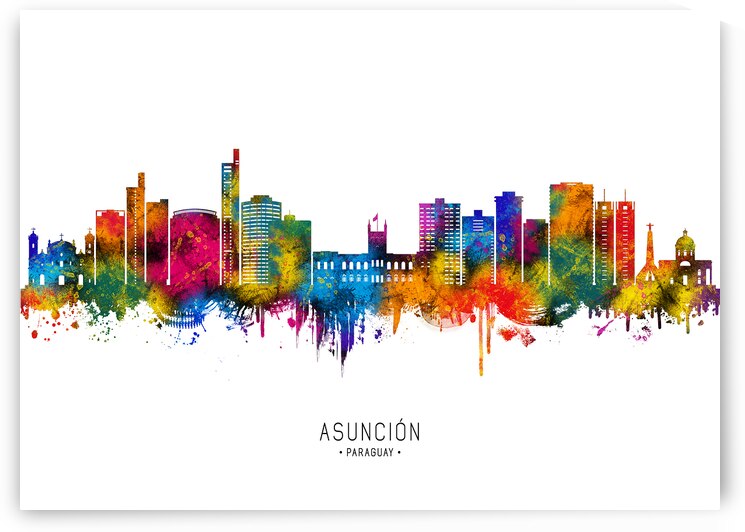 Asuncion Paraguay Skyline by Towseef Dar