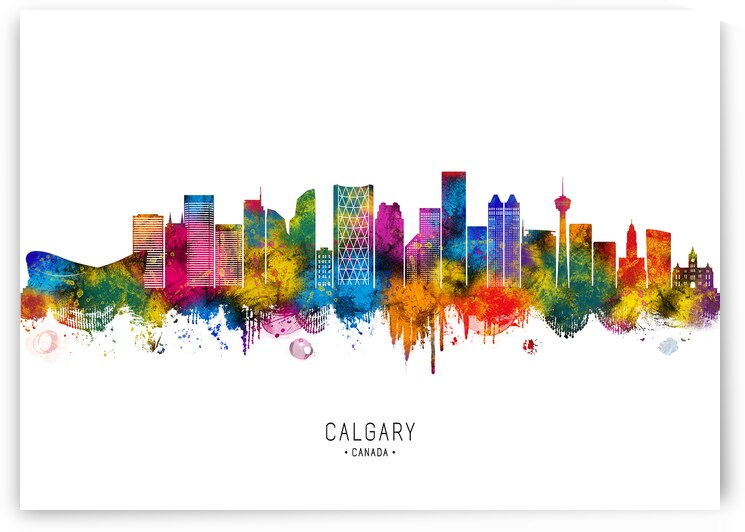 Calgary Canada Skyline by Towseef Dar