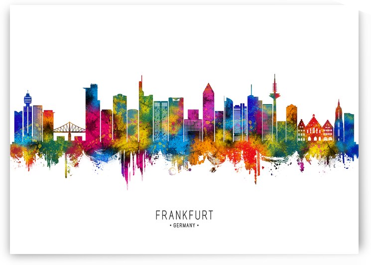 Frankfurt Germany Skyline by Towseef Dar
