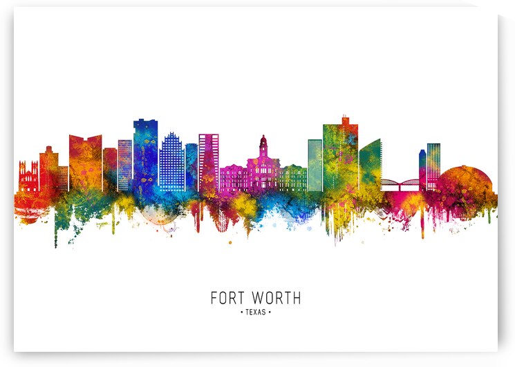 Fort Worth Texas Skyline by Towseef Dar