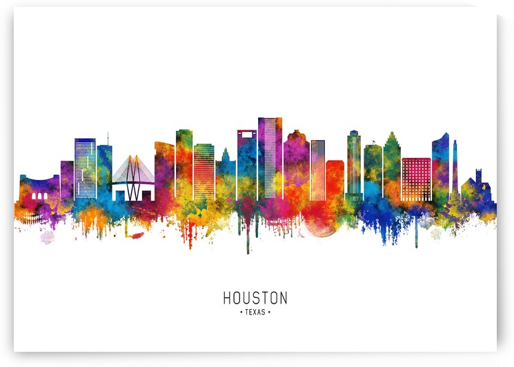 Houston Texas Skyline by Towseef Dar