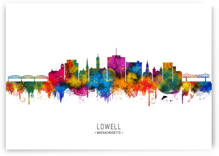 Lowell Massachusetts Skyline by Towseef Dar