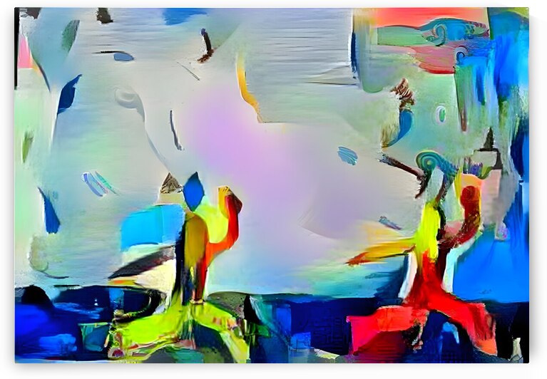 Abstract Dance of Colors by Luciano