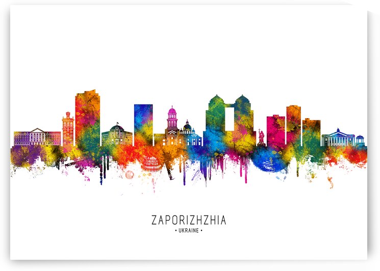 Zaporizhzhia Ukraine Skyline by Towseef Dar