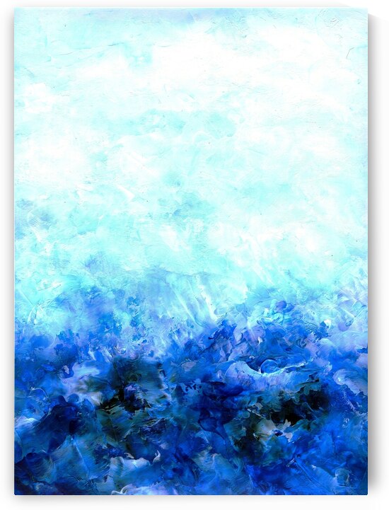 Abstract blue artwork by TAHDAINI