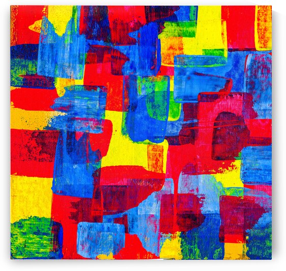 Hand painted colorful abstract artwork. by TAHDAINI