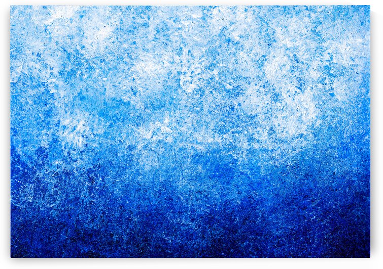 Abstract blue painting by TAHDAINI