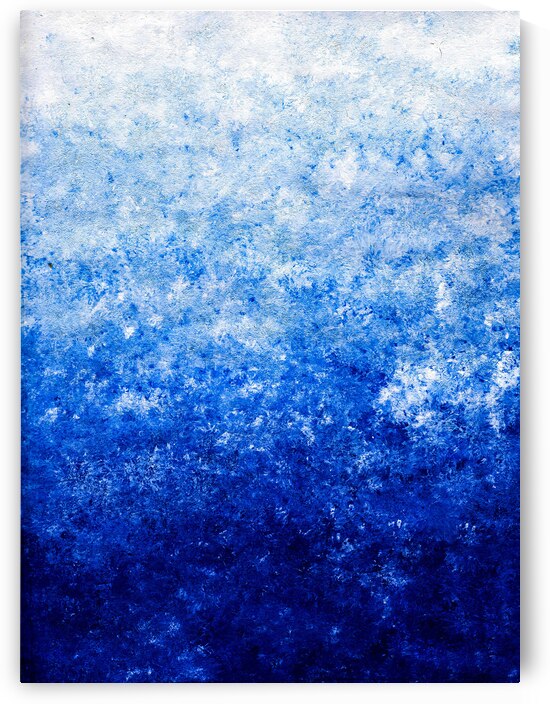 Abstract blue painting by TAHDAINI