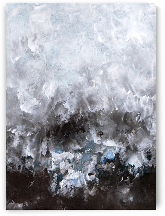 Abstrcat black paint artwork by TAHDAINI