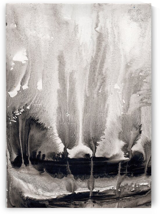 Abstrcat black paint artwork. by TAHDAINI