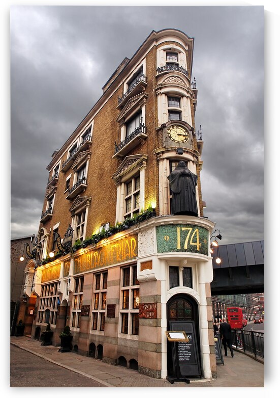The Black Friar London Pub Bar by Gill Billington