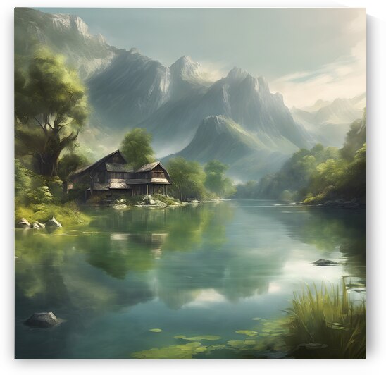 Serenity of Lakes  Take pictures of tranquil lake by Best Artist