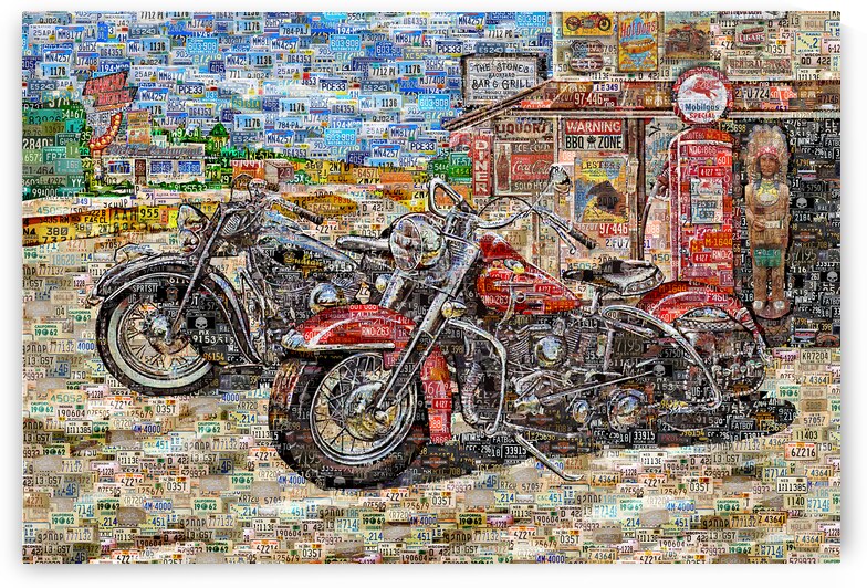 HARLEY DAVIDSON. TWO BIKES by Alex Loskutov