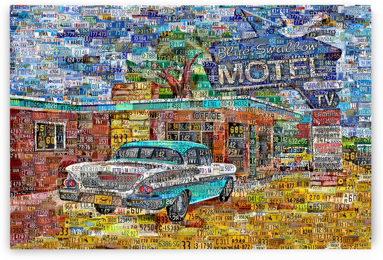 ROUTE 66. BLUE SWALLOW MOTEL by Alex Loskutov