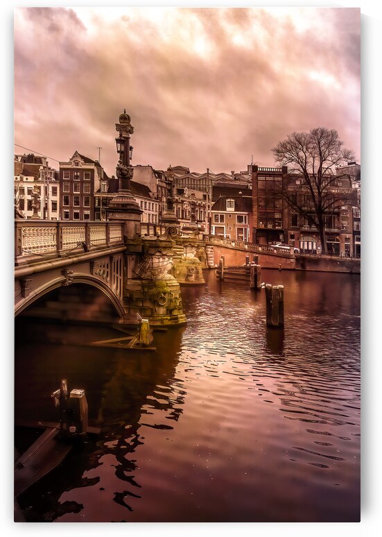 Amsterdam River Reflections at Sunset by Norma Brandsberg Photography