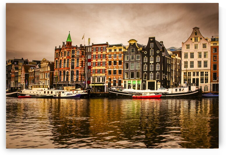 Amsterdam River Reflections at Sunset by Norma Brandsberg Photography