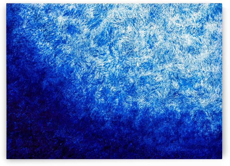 Abstract blue painting.   by TAHDAINI