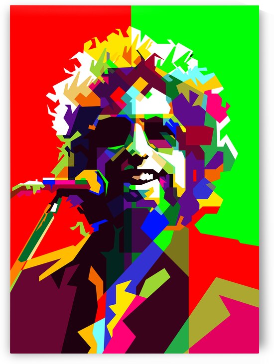 Bob Dylan Folk Country Rock Pop Art by Artkreator