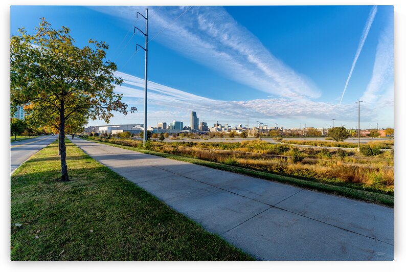 Omaha Riverfront Drive City View by Jennifer White
