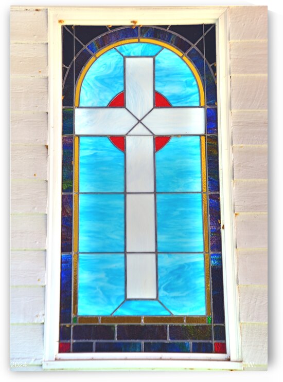  Stained Glass Cross by Lisa Wooten Photography