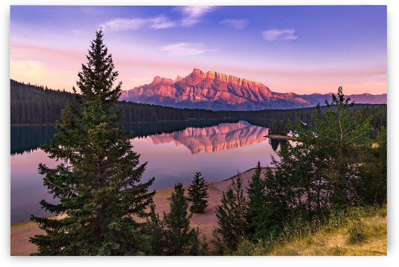 Mount Rundle Ring of Fire by Norma Brandsberg Photography
