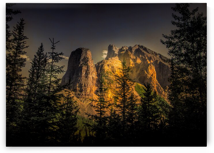 Moraine Mountain Alberta Canada Mountain Peak a Boo by Norma Brandsberg Photography