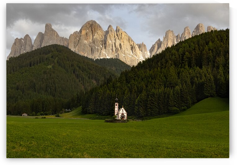 Dolomite St Johann Val Funes Church by Norma Brandsberg Photography