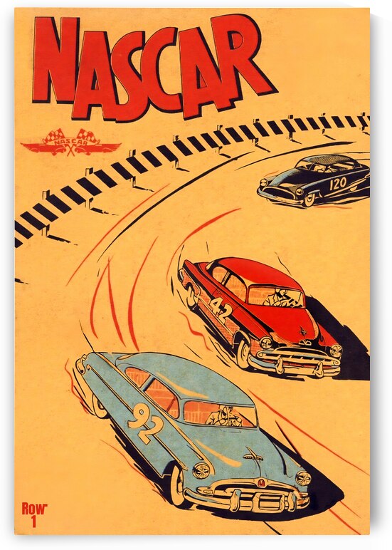 1950s NASCAR Art by Row One Brand