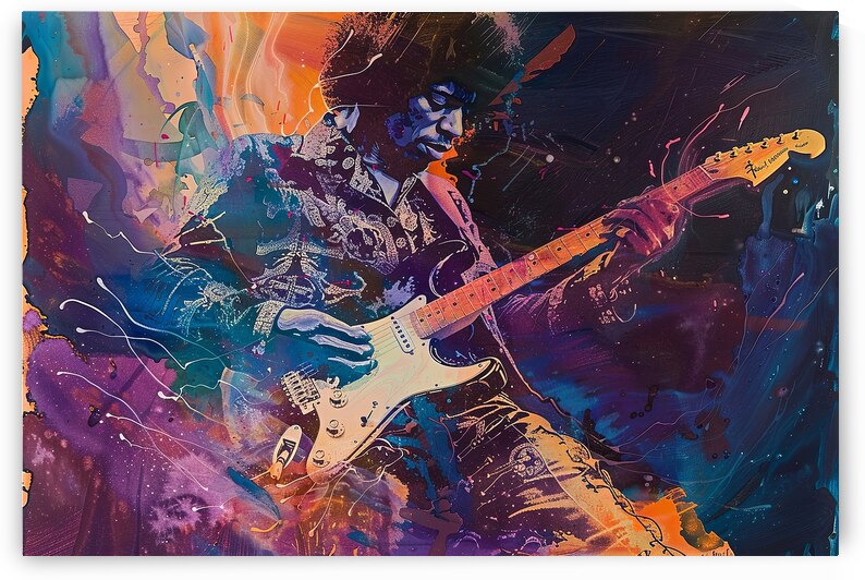 Cosmic Riffs: Jimmy Hendrix by Abstract Rebellion