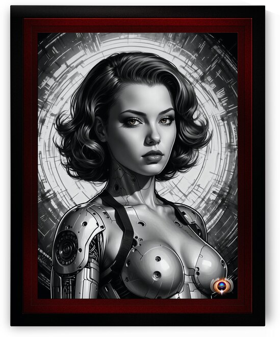 Machine Adaptation Alluring AI Concept Portrait Art by Xzendor7 by xzendor7