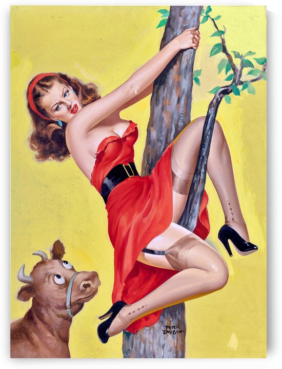 Moo–Up in a Tree by vintagesupreme