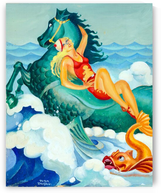 Riding a Sea Horse by vintagesupreme